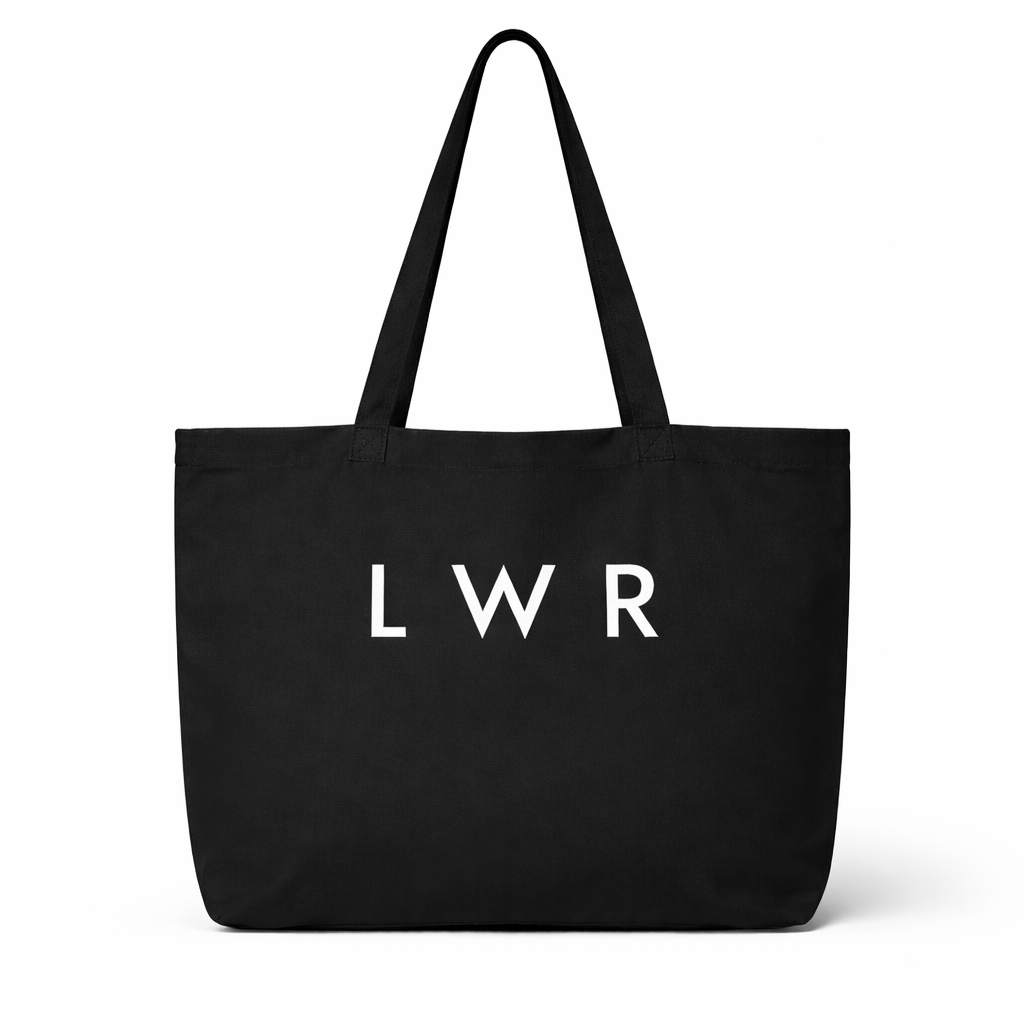 LWR Signature Oversized Tote – Black-2